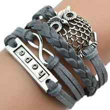 Multilayer Braided Bracelets Hope Letter Charm Bracelet Woven Faux Leather Bracelet   Bangle For Women SM6