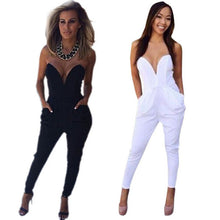 NEW Jumpsuit Womens Ladies V Neck Sleeveless Bodycon Rompers Trousers Clubwear SM6