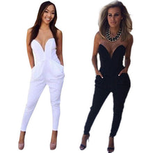 NEW Jumpsuit Womens Ladies V Neck Sleeveless Bodycon Rompers Trousers Clubwear SM6