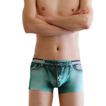 Nevoty Hot Men Underwear Boxers Panites Cotton Spandex Imitate Jeans Mens Shorts Sexy Underpanties Male ropa interior hombre SM6