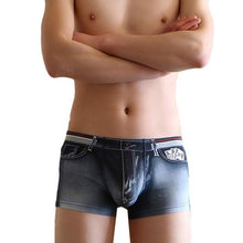 Nevoty Hot Men Underwear Boxers Panites Cotton Spandex Imitate Jeans Mens Shorts Sexy Underpanties Male ropa interior hombre SM6