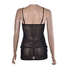 Women sexy embroidery Black lingerie set lady print perspective lure pajamas Lady Sleepwear Nightwear Erotic lingerie SM6