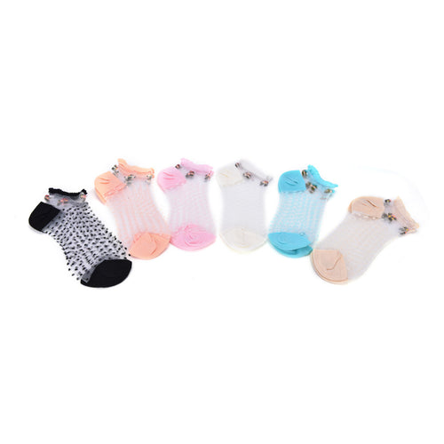 Anklets Socks Wowens Ladies Multicolor Sexy Frilly Lace Ruffle Short Ankle Socks SM6