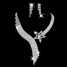 Wedding Jewellery Set Austrian Crystal Bridal Jewelry Sets For Women Long Tassel Statement Necklace Earrings Set SM6