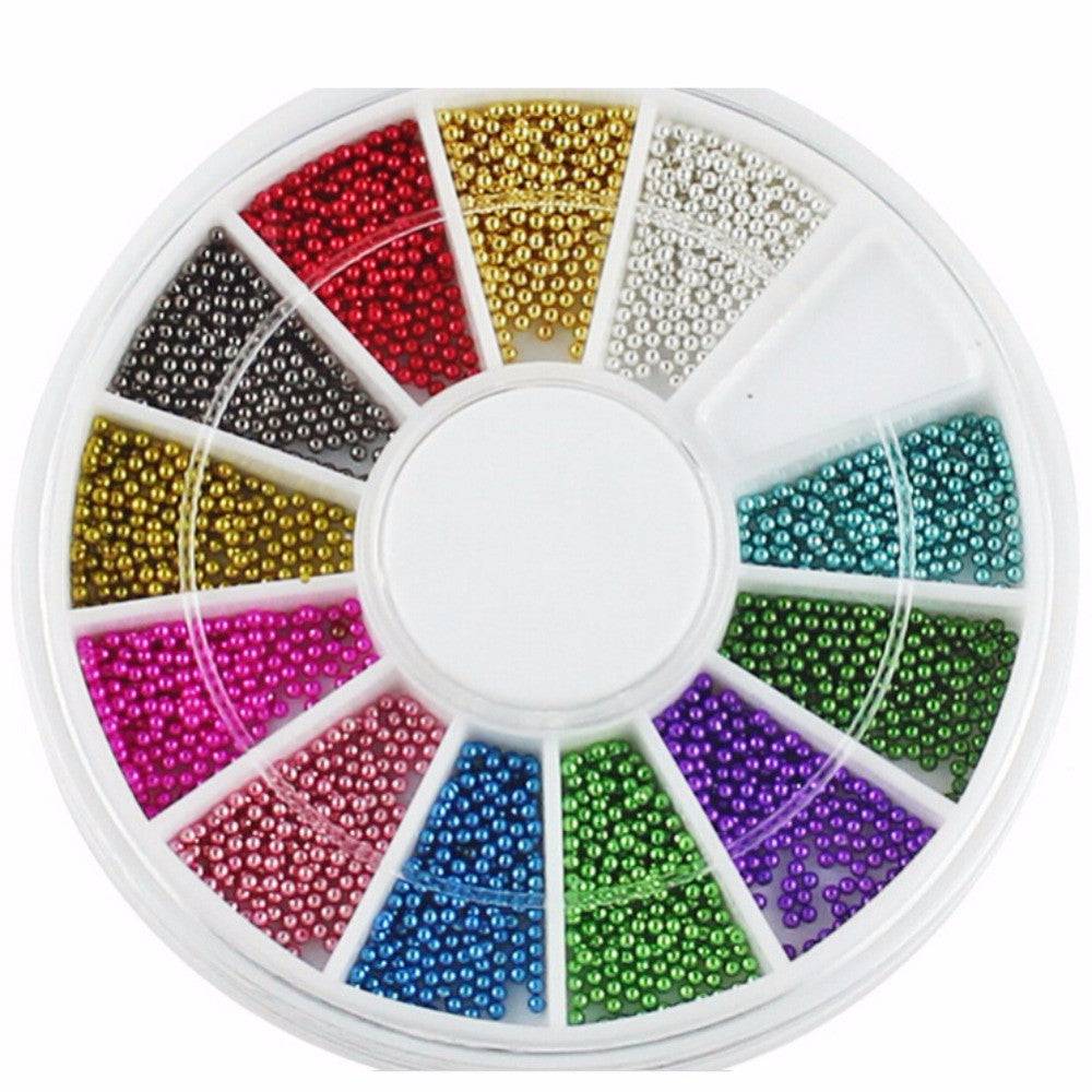 12 Colors Glitter Mix Color UV Gel Nail Art Acrylic Set SM6