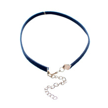 Black Leather Choker Necklace Wrap Gold Color Triangle Necklace For Women SM6