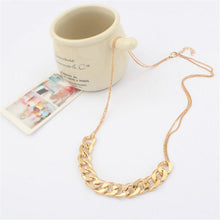 Charm two layer Chains Metal Gold Plated Circles Collar Pendant Necklace for Women Luxury Clavicle Necklaces SM6