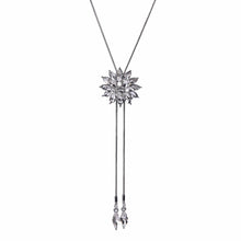 Crystal Flower Snow Sweater Chain Long Crystal P ents Clovers Long Necklace SM6