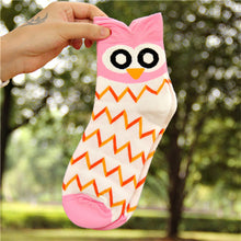 5 Colors Women Cute 3D Owl Print Socks Durable Casual Socks  SM6