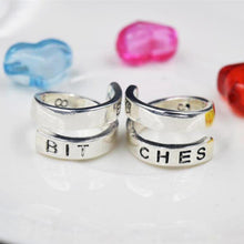 Couple Ring For Best Friends Forever Gift Best Bitches Rings Split word Two Rings SM6