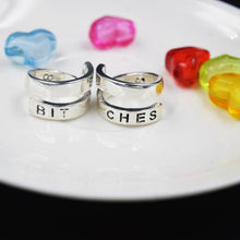 Couple Ring For Best Friends Forever Gift Best Bitches Rings Split word Two Rings SM6