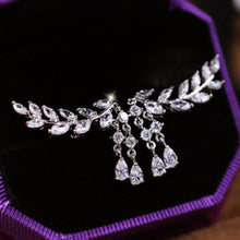 Design Rhinestone Tassel Leaves Stud Earring Ear Drop Ear Stud Earrings Women Statement Jewelry SM6