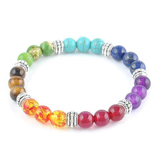 7 Chakra Mixed Stone Healing Pray Mala Chakra Bracelet Men Women Bracelet Buddha Beads Jewelry  SM6