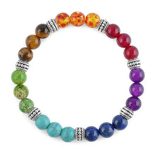 7 Chakra Mixed Stone Healing Pray Mala Chakra Bracelet Men Women Bracelet Buddha Beads Jewelry  SM6