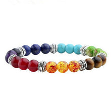 7 Chakra Mixed Stone Healing Pray Mala Chakra Bracelet Men Women Bracelet Buddha Beads Jewelry  SM6