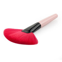 Brush Fan Shaped Black Wooden Handle Synthetic Hair Makeup Cosmetic Brushes Beauty Tool SM6