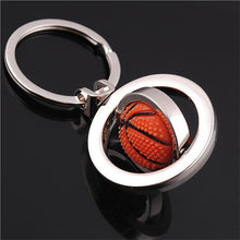 s 3D Sports Rotating Basketball football soccer Keychain Keyring Ring Key Fob Ball Gifts For Men  SM6