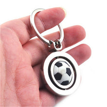 s 3D Sports Rotating Basketball football soccer Keychain Keyring Ring Key Fob Ball Gifts For Men  SM6