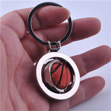 s 3D Sports Rotating Basketball football soccer Keychain Keyring Ring Key Fob Ball Gifts For Men  SM6