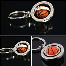 s 3D Sports Rotating Basketball football soccer Keychain Keyring Ring Key Fob Ball Gifts For Men  SM6
