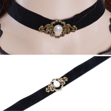 Charm Pendant Jewelry Women Vintage Black Velvet Retro Choker Collar Bib Necklace  SM6