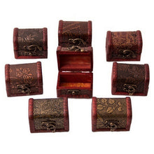 Vintage Wooden Jewelry Storage Treasure Chest Wood Box Case Organiser Gifts Carrrying Cases R om send SM6