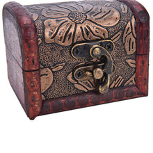 Vintage Wooden Jewelry Storage Treasure Chest Wood Box Case Organiser Gifts Carrrying Cases R om send SM6
