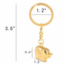 s animal key rings Alloy elephant keychain for girl women h bag charm accessory Silver Gold Colors  SM6
