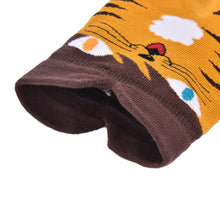 3D Animals Striped Cartoon Socks Women Girl Cat Footprints Cotton Ankle Socks SM6