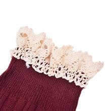 Women Lace Over Knee Leg Warmer Soft Knitting Stocking Legging Socks 5 Colors SM6