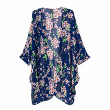 Blusas Women Flower Printed Blouse Kimono Cardigan Kimonos Vintage Femininas Casual Chiffon Blouse SM6