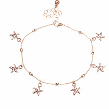 Girls Women Sea Star Ankle Barefoot Beach Bracelet Starfish Anklet Foot Chain Bracelets SM6