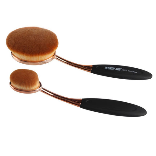 2pcss Powder Makeup Foundation Brush Blend Tools Oval Makeup Cosmetic Cream Puff Powder Blush Make Up Brushes SM6