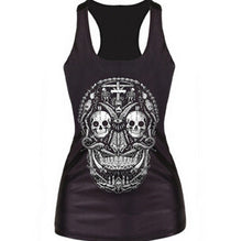 Tanks   Camis RIBS 3D Vest Tops Skull Bone Camisole Sexy Tank SM6