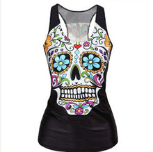 Tanks   Camis RIBS 3D Vest Tops Skull Bone Camisole Sexy Tank SM6