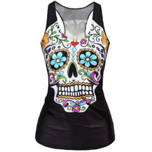 Tanks   Camis RIBS 3D Vest Tops Skull Bone Camisole Sexy Tank SM6