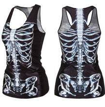 Tanks   Camis RIBS 3D Vest Tops Skull Bone Camisole Sexy Tank SM6