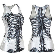 Tanks   Camis RIBS 3D Vest Tops Skull Bone Camisole Sexy Tank SM6
