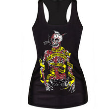 Tanks   Camis RIBS 3D Vest Tops Skull Bone Camisole Sexy Tank SM6