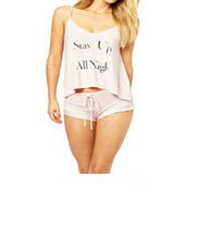 New Funny pajamas Casual Sleepwear Women's Fashion Cotton Blended ShirtShorts Pants SM6