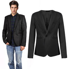 New Men Casual Slim Fit Blazer Suit Coat Wedding Party Tops Hombre Jackets Black Grey SM6