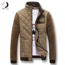 Men's Down Coat Hooded Thick Stand Collar Down Jacket Cotton Casual Outwear Plus Size SM6