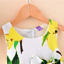 New Sleeveless Ball Gown Girl Dress Print Bow Baby Dress Girls Clothes Children Dresses 2-6 Years SM6