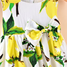 New Sleeveless Ball Gown Girl Dress Print Bow Baby Dress Girls Clothes Children Dresses 2-6 Years SM6