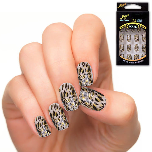 25 Patterns Acrylic Designer Nail tips False French Nails Full 24pcss  SM6