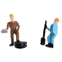 25Pcs Workmen Model Train Workers Figures Workman Painted Little People Model Building 1:87 Scale Toy Figures for Kids SM6
