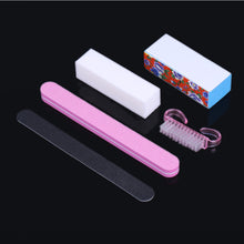 5Pcs Nail Files Rectangular Nail Files Brush Beauty Nail Art Manicure Tools Kit Accessories Styling tools SM6
