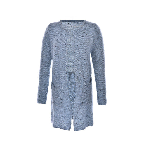 6 Colors Tricotado Cardigan  Women Casual Long Sleeve Knitted Cardigans Crochet Ladies Sweaters SM6