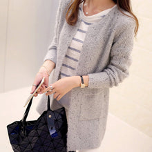 6 Colors Tricotado Cardigan  Women Casual Long Sleeve Knitted Cardigans Crochet Ladies Sweaters SM6