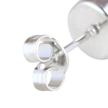 6 Pair 3-8MM Fshion Punk Cubic Ear Studs Stainless Steel Round Small White Black Stud Earrings Jewelry For Cool Women Men SM6